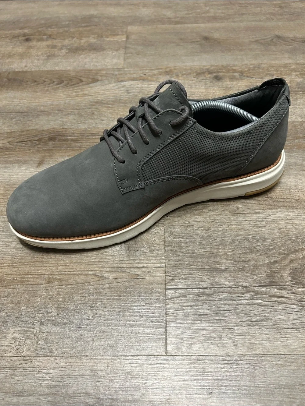 Cole Haan Zerogrand Atlantic Men’s Size 11.5 Wide Gray Nubuck Oxfords Shoes